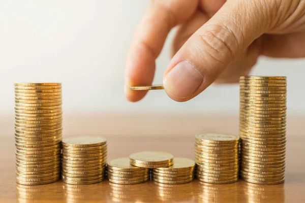 Zaken Geld Financiën Veilig Besparend Concept Close Van Man Hand — Stockfoto