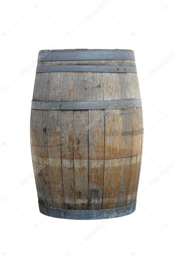  Wooden old barrel