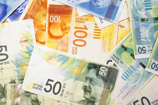 Israeli money notes — Stock Photo, Image
