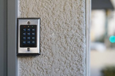 Yakın çekim buton tutam giriş kapıları