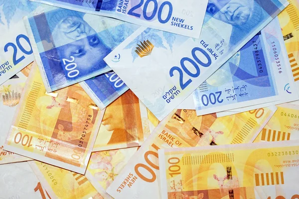 Israeli money notes — Stock Photo, Image