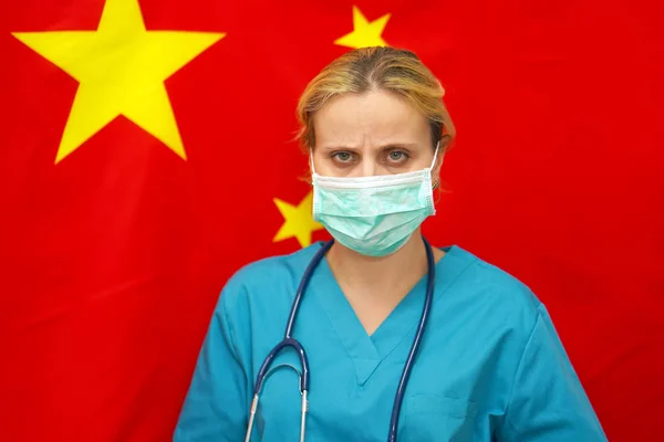 Chřipka z koronaviru, prevence pandemické virové infekce. Virus v Číně. — Stock fotografie