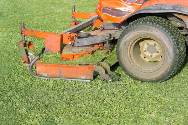 Lawn Care Riding Mower Grass Machine Mower Background Green Lawn — Stock Photo, Image