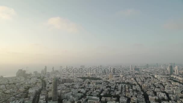 Inclinado del cielo a una ciudad israelí — Vídeos de Stock