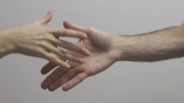 两个人要握手 但要握手 — 图库视频影像