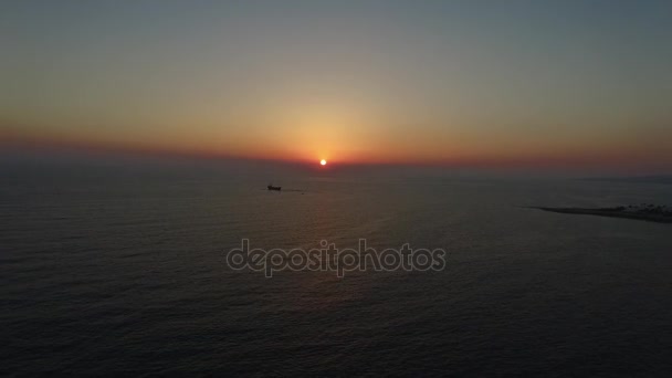 Der Sonnenuntergang in Zypern — Stockvideo