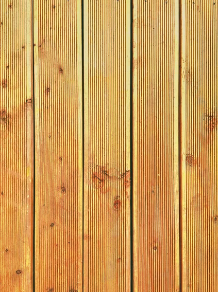 Closeup of fresh oiled douglasien terraces boards — Stock Photo, Image
