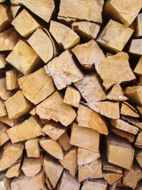 Arka plan closeup bir odun yığını