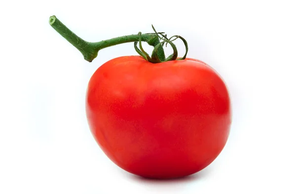 Frische reife Tomaten auf weißem Hintergrund, — Stockfoto
