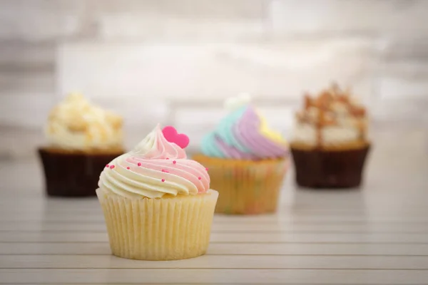 Close-up cupcakes zijn prachtig — Stockfoto