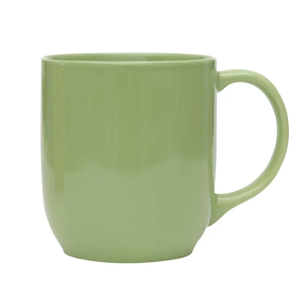 Tasse en céramique verte . — Photo