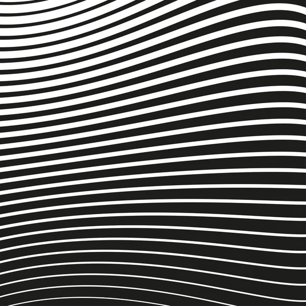 Lignes rayées noires et blanches . — Image vectorielle