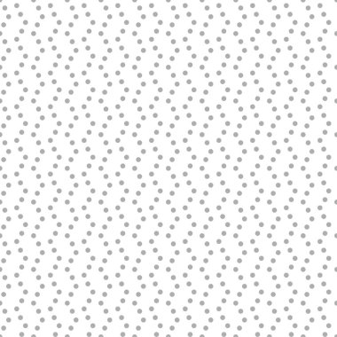 Soyut, noktasız arkaplan. Polka vektör desenini belirliyor. Açık gri dalga dokusu.