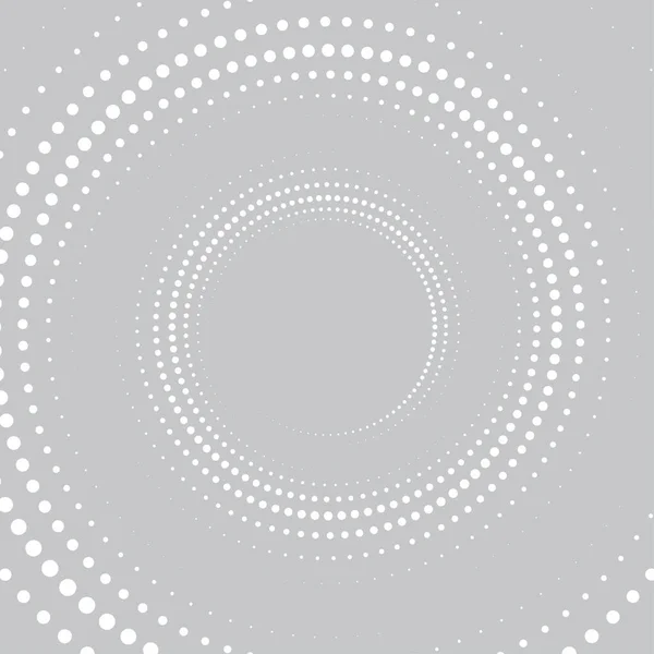 Halftone dotted grey and white background. Halftone effect vector pattern. Abstract creative graphic for web. — Stock Vector