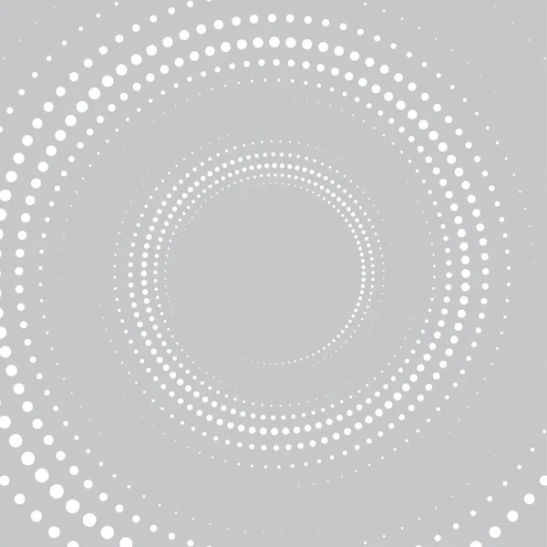 Fondo gris y blanco punteado a medio tono. Patrón vectorial de efecto de medio tono. Gráfico creativo abstracto para web . — Vector de stock