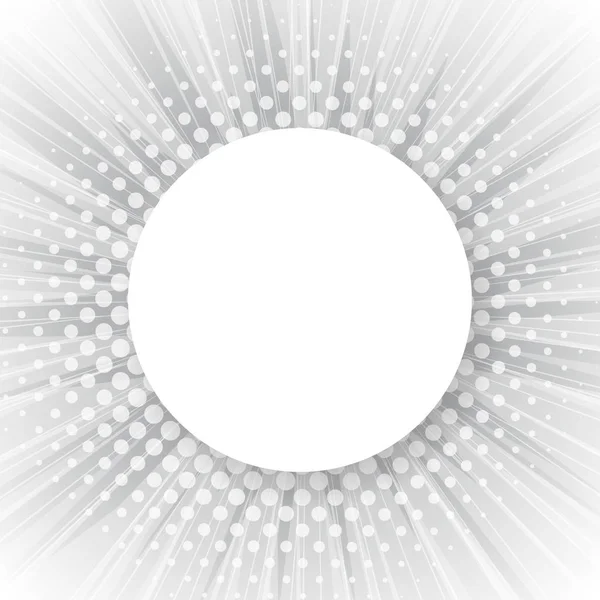 Abstract sun rays vector background. Halftone dotted effect with copy space. Vector template for banners, posters, etc.