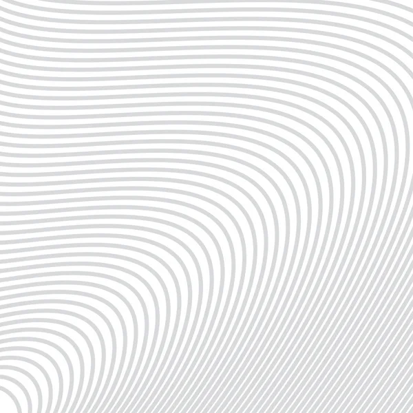 Líneas curvas abstractas para diseño gráfico. Plantilla vectorial. Fondo ondulado vectorial rayado. Efecto de ilusión óptica . — Archivo Imágenes Vectoriales
