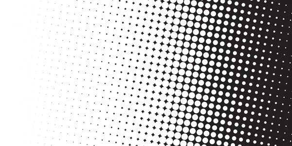 Fondo vectorial abstracto de medio tono en blanco y negro. Efecto grunge patrón punteado. Gráfico vectorial para diseños de negocios web . — Archivo Imágenes Vectoriales