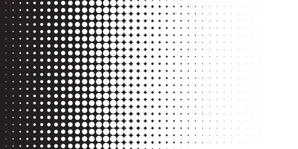 Fondo vectorial abstracto de medio tono en blanco y negro. Efecto grunge patrón punteado. Gráfico vectorial para diseños de negocios web . — Archivo Imágenes Vectoriales