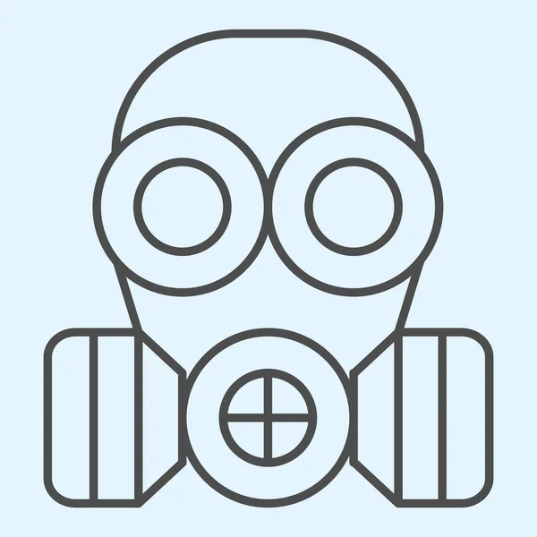 Solunum maskesi ince çizgi simgesi. Solunum maskesi, solunum maskesi, beyaz arka planda resim çizimi. Coronavirus mobil konsept ve web tasarımı için koruma altında. Vektör grafikleri. — Stok Vektör