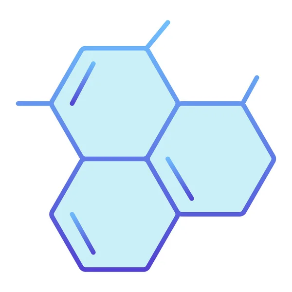 Moleculair model plat pictogram. Biologie cel blauwe pictogrammen in trendy platte stijl. Molecule gradiënt stijl ontwerp, ontworpen voor web en app. Eps 10. — Stockvector