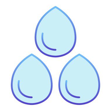 Kan damlası düz bir ikon. Düz moda kan nakli ikonları. Damla gradyan tasarımı, web ve uygulama için tasarlandı. Eps 10.