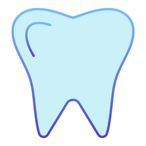 Zahn flach. Zahnpflege blaue Symbole im trendigen flachen Stil. Zahnmedizin Gradienten Design, entworfen für Web und App. Eps 10. — Stockvektor