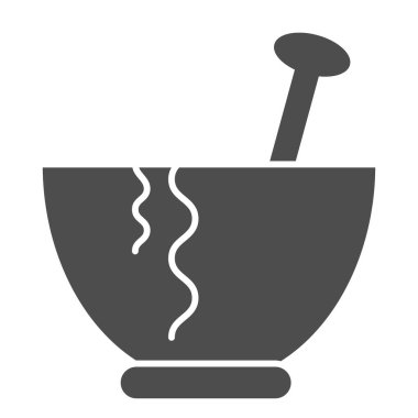 Katı simge. Beyaz üzerine izole edilmiş kaşık illüstrasyonlu plaka. Pasta kalıbı kabartma tasarımı, web ve uygulama için tasarlanmış. Eps 10.