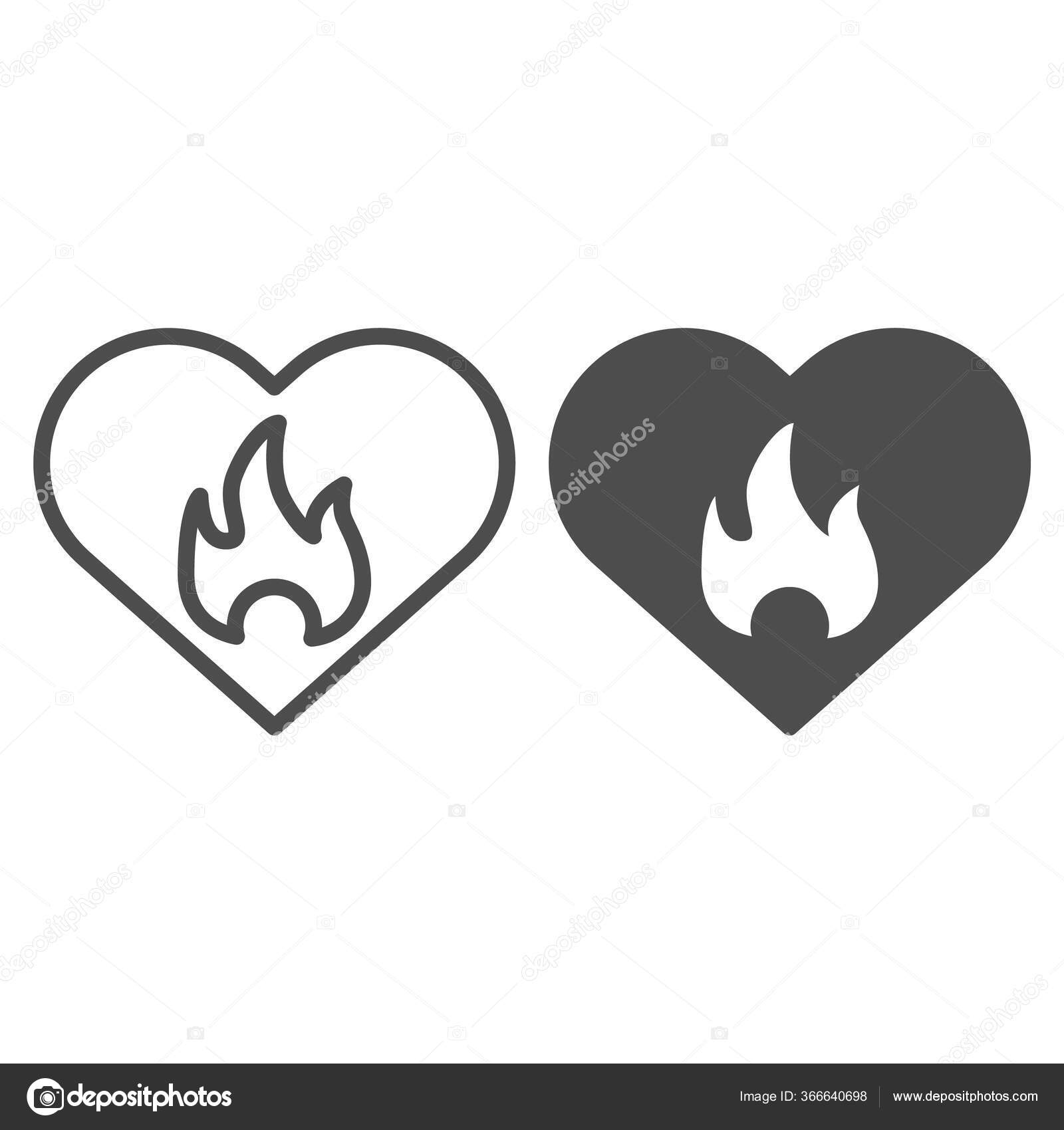 Símbolo do ícone do logotipo do fogo da chama V25 quente