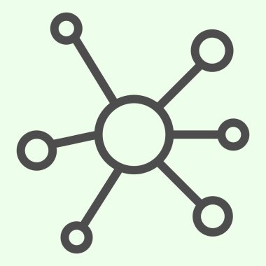 Hücre çizgisi simgesi. Beyaz arkaplanda DNA ya da DNK molekül sembolü taslak biçiminde pictogram. Mobil konsept ve web tasarımı için bilim ve eğitim işaretleri. Vektör grafikleri.