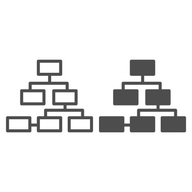 Ağ çizgisi ve sembol. İnternet bağlantısı vektör illüstrasyonu beyazda izole edildi. Yapı ana hatları tasarımı, web ve uygulama için tasarlandı. Eps 10.