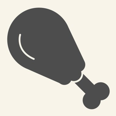 Tavuk budu sert bir ikon. Türkiye bacak çizimi beyaza izole edildi. Ağ ve uygulama için tasarlanmış kavrulmuş bacak kabartma tasarımı. Eps 10.