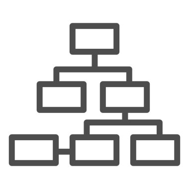 Ağ çizgisi simgesi. İnternet bağlantısı vektör illüstrasyonu beyazda izole edildi. Yapı ana hatları tasarımı, web ve uygulama için tasarlandı. Eps 10.