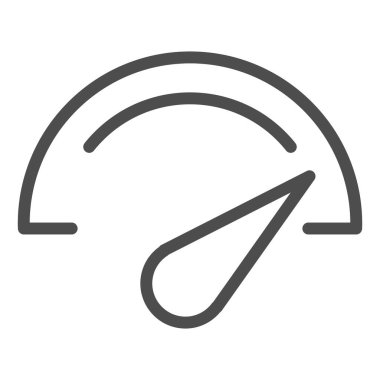 Hız göstergesi simgesi. Gösterge paneli vektör illüstrasyonu beyaza izole edildi. Hız göstergesi tasarımı, web ve uygulama için tasarlandı. Eps 10.