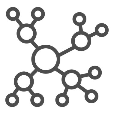 Ağ çizgisi simgesi. İnternet bağlantısı vektör illüstrasyonu beyazda izole edildi. Ağ konsepti tasarımı, web ve uygulama için tasarlandı. Eps 10.