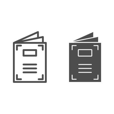 Not defteri çizgisi ve sembol. Not defteri vektör illüstrasyonu beyaza izole edildi. Pad tasarımı, web ve uygulama için tasarlandı. Eps 10.