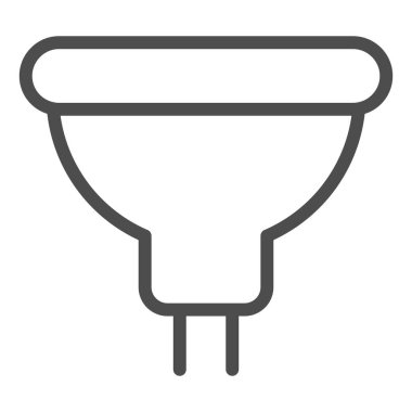 Ampul hattı simgesi. Enerji lambası çizimi beyaza izole edildi. Elektrik tasarımı tasarımı, web ve uygulama için tasarlandı. Eps 10.