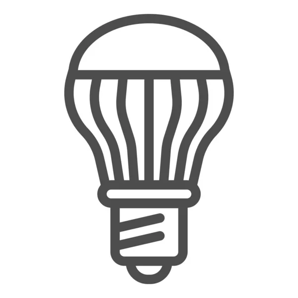 Icona della linea di lampadina a risparmio energetico. Illustrazione vettoriale lampada ad alta efficienza energetica isolata su bianco. Progettazione dello stile di contorno della lampada a risparmio energetico, progettata per il web e l'app. Eps 10 . — Vettoriale Stock