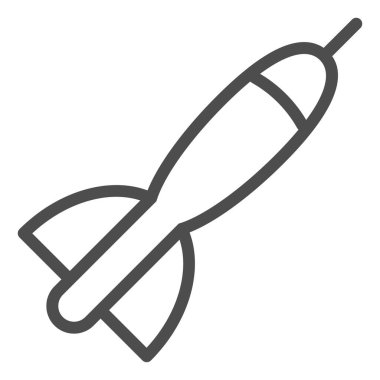 Dart ok çizgisi simgesi. Dart vektör çizimi beyaza izole edildi. Dart oyunu tasarımı, web ve uygulama için tasarlandı. Eps 10.