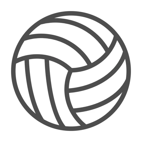 Icono de línea de voleibol. Equipo deportivo ilustración vectorial aislado en blanco. Diseño de estilo de bosquejo de pelota de juego, diseñado para web y aplicación. Eps 10 . — Vector de stock