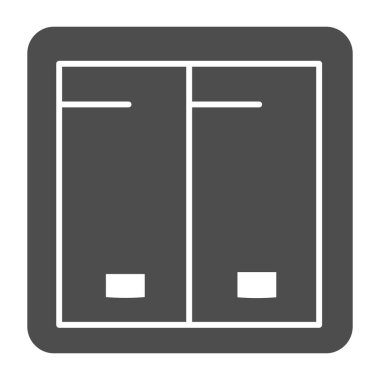 Işık düğmesi simgesi. Beyazda izole edilmiş vektör illüstrasyonunu aç. Ağ ve uygulama için tasarlanmış kabartma tasarımı. Eps 10.