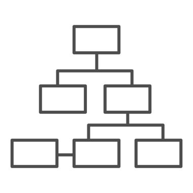 Ağ ince çizgi simgesi. İnternet bağlantısı vektör illüstrasyonu beyazda izole edildi. Yapı ana hatları tasarımı, web ve uygulama için tasarlandı. Eps 10.