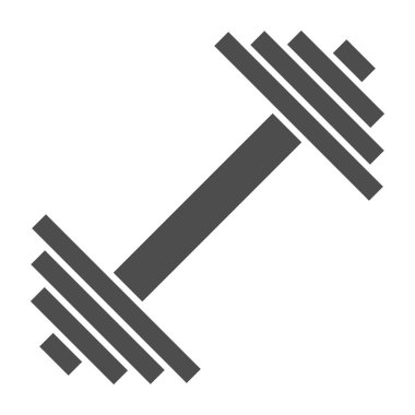 Katı bir ikon. Ağırlık vektör illüstrasyonu beyazda izole edildi. Vücut geliştirme ekipmanı kabartma tasarımı, web ve uygulama için tasarlanmış. Eps 10.