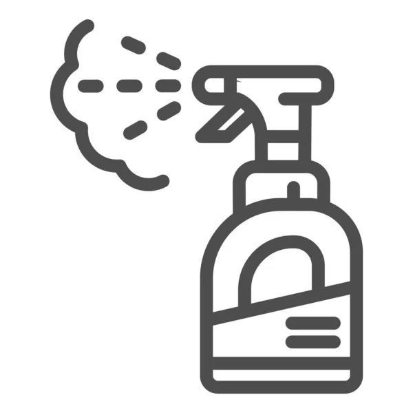 Spray palack vonal ikon. Permetező vektor illusztráció elszigetelt fehér. Porlasztó körvonalazó stílus design, tervezett web és app. 10. rész. — Stock Vector
