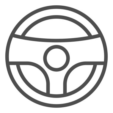 Direksiyon çizgisi simgesi. Sinyal vektör illüstrasyonlu direksiyon beyazı izole etti. Araba parçası tasarımı, web ve uygulama için tasarlanmış. Eps 10.