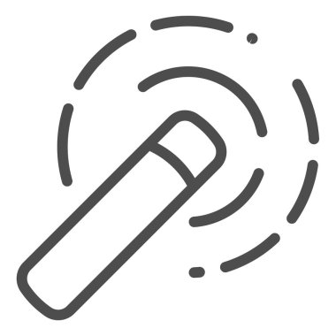 Sihirli değnek çizgisi simgesi. Tasarım araçları vektör illüstrasyonu beyaz üzerinde izole. Fotoğraf düzenleme aracı ana hatları biçim tasarımı, web ve uygulama için tasarlanmıştır. Eps 10.