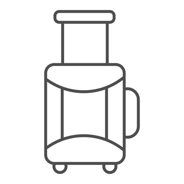 Icône de ligne mince de valise. Illustration vectorielle bagages isolée sur blanc. Conception de style contour de bagages, conçu pour le web et l'application. Eps 10 . — Image vectorielle