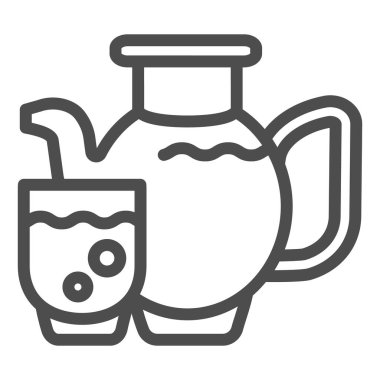 Meyve suyu ikonu. Beyaz üzerine izole edilmiş meyve suyu vektör illüstrasyonu. Juice sürahi tasarımı, web ve uygulama için tasarlanmış. Eps 10.