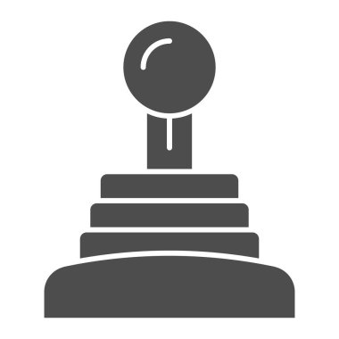 Vites kutusu simgesi. Hız değiştiren vektör çizimi beyaza izole edildi. Manüel vites kutusu kabartma tasarımı, web ve uygulama için tasarlanmış. Eps 10.