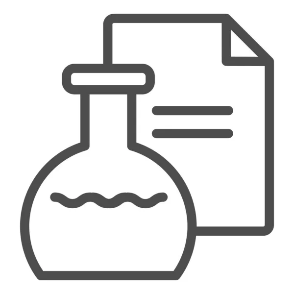 Icône de ligne de mélange. Illustration vectorielle de bouteille médicale isolée sur blanc. Conception de style de contour correctif, conçu pour le web et l'application. Eps 10 . — Image vectorielle